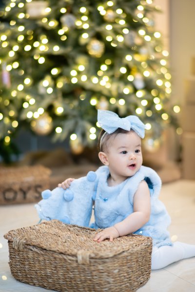 Blue Christmas Tree Dress