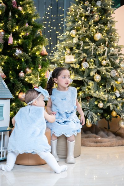 Blue Christmas Tree Dress