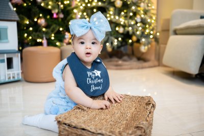 Personalized Christmas Bib