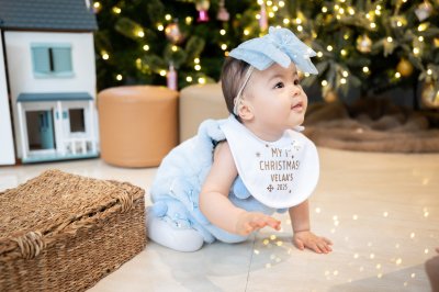 Personalized Christmas Bib