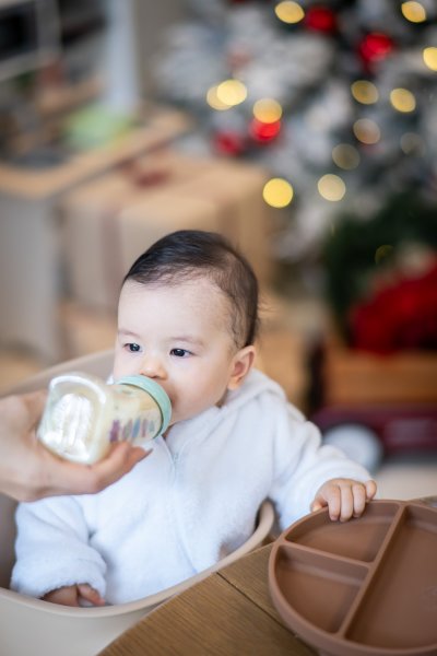 Reindeer Onesie Pyjamas with glitter initial