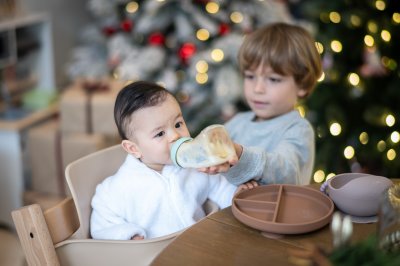 Reindeer Onesie Pyjamas with glitter initial
