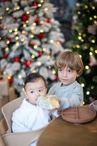 Reindeer Onesie Pyjamas with glitter initial
