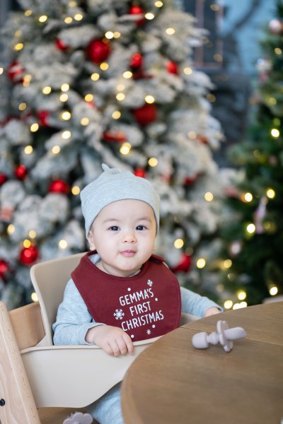 Personalized Christmas Bib