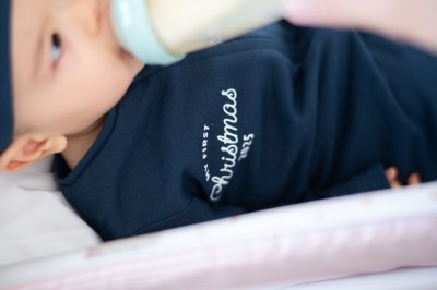 Onesie with beanie hat (Navy)