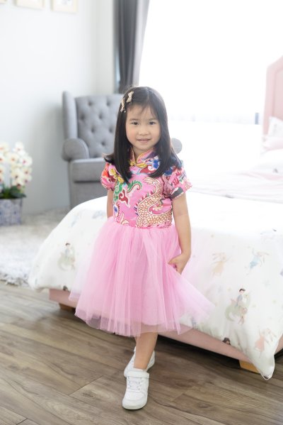 Qd Girls Qipao with Tutu 3,490.- (Pink)