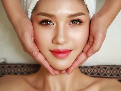 Luxury facial treatment for youthful and glowing skin at Srimantra Spa