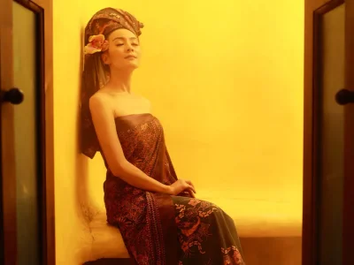 Luxury spa package with herbal steam, body scrub, and oil massage