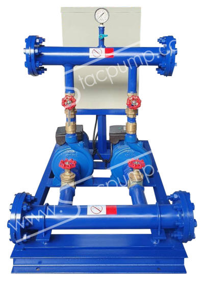 ปั๊มน้ำมอเตอร์ในตัว (เหล็กหล่อ) (รูปผลงาน)