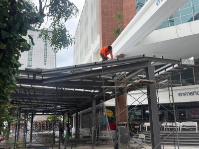 งานต่อเติมอาคารมหาวิทยาลัยศรีปทุม อาคาร 10