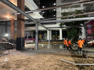 งานต่อเติมอาคารมหาวิทยาลัยศรีปทุม อาคาร 10