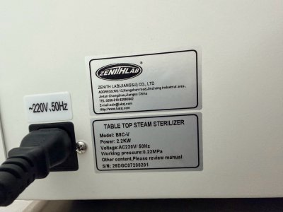 (B8C-V) Automatic table type steam sterilizer by ZenithLab