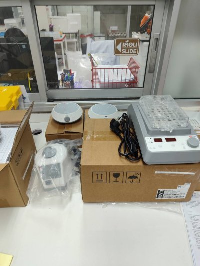 (HB60-S) LED Digital Dry Bath, (EcoStir) Economical Magnetic Stirrer, (MX-F) Fixed speed Vortex Mixer by Dlab