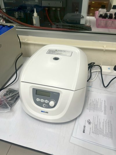 (DM0412) Clinical Centrifuge, (MX-S) Vortex Mixer Microplate Mixer, (HB120-S) Dry Bath - Onilab