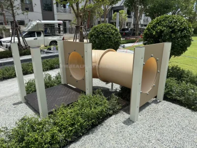 ติดตั้งเครื่องเล่นสนาม โยกเยกสปริง และพื้นยาง EPDM ภายในโครงการ แกรนด์ บางกอก บูเลอวาร์ด ราชพฤกษ์-พรานนก