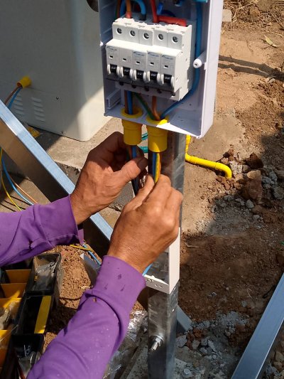 งานติดตั้งระบบโซล่าโฮม