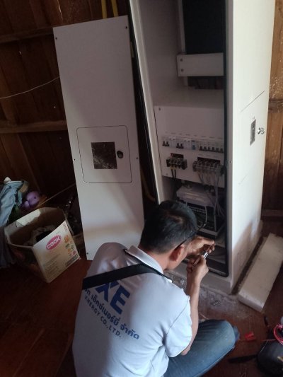 งานติดตั้งระบบโซล่าโฮม