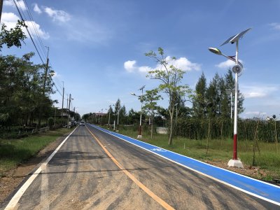 งานติดตั้งไฟถนนโรงเรียนนายร้อย