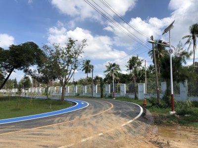 งานติดตั้งไฟถนนโรงเรียนนายร้อย