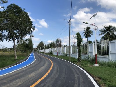 งานติดตั้งไฟถนนโรงเรียนนายร้อย