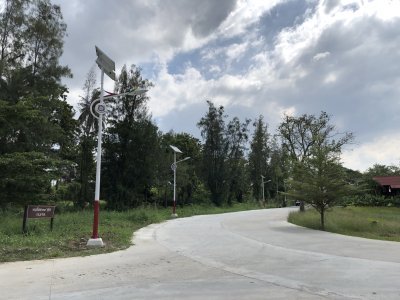 งานติดตั้งไฟถนนโรงเรียนนายร้อย