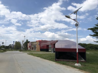 งานติดตั้งไฟถนนโรงเรียนนายร้อย