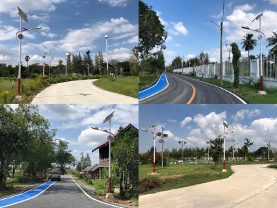 งานติดตั้งไฟถนนโรงเรียนนายร้อย