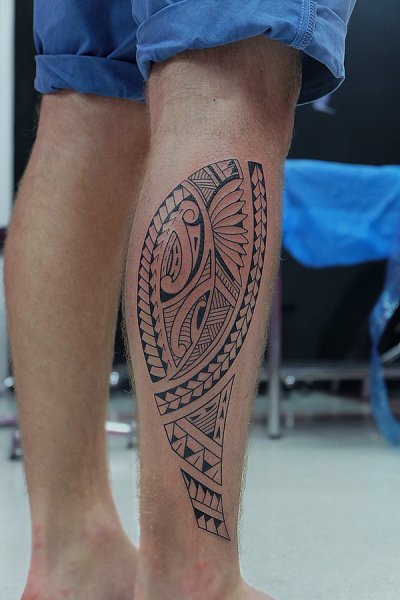 Blackwork Maori Mandala