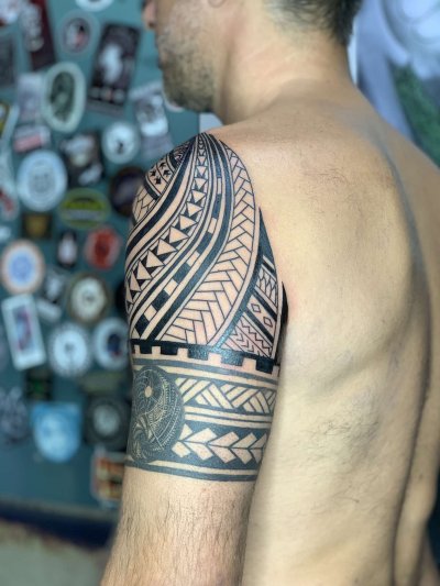 Blackwork Maori Mandala