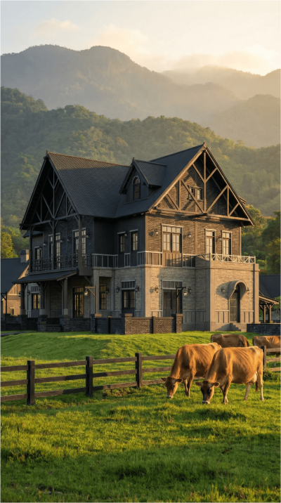 โครงการออกแบบบ้านสไตล์ American Farmhouse