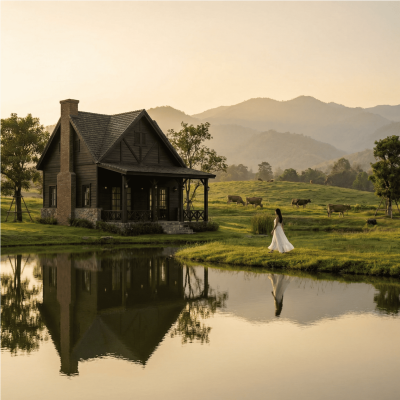 โครงการออกแบบบ้านสไตล์ American Farmhouse