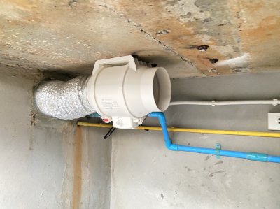 Install ventilation fan for pump room