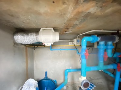 Install ventilation fan for pump room