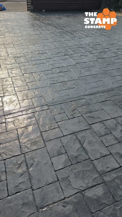 งานคอนกรีตพิมพ์ลาย Ashlar Slate