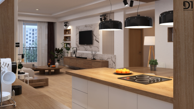 ห้องครัวคอนโดมิเนียม - โมเดิร์นคลาสสิคสไตล์