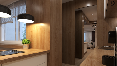 ห้องครัวคอนโดมิเนียม - โมเดิร์นคลาสสิคสไตล์