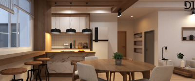 ห้องครัวคอนโดมิเนียม - โมเดิร์นคลาสสิคสไตล์