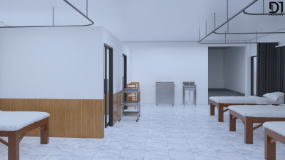 ห้องกายภาพบำบัด - มินิมอลสไตล์