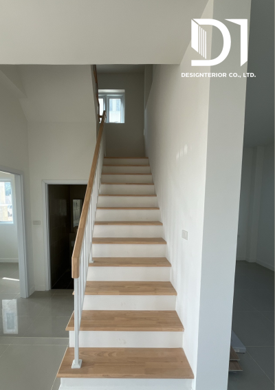 โครงการดีญ่าดอยสะเก็ด  ตั้งบันไดไม้ยางพารา (BUTT JOINT)