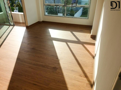 งานพื้น SPC และบัวเชิงผนัง - โครงการบ้านแสนสำราญ