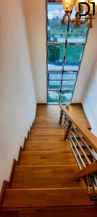 งานบันไดไม้ - โครงการบ้านแสนสำราญ