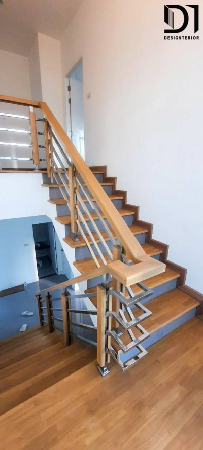 งานบันไดไม้ - โครงการบ้านแสนสำราญ