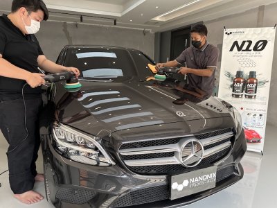 เคลือบแก้วรถ Mercedes Benz C-Class