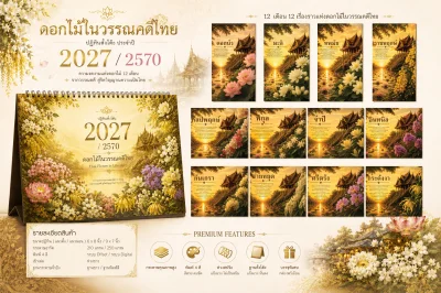 Template ดอกไม้ในวรรณคดีไทย