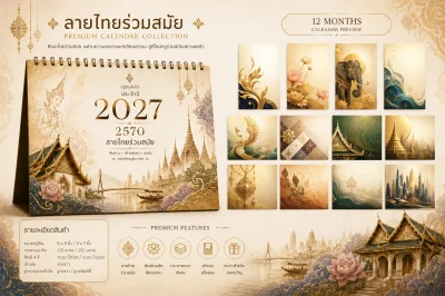 Template ลายไทยร่วมสมัย