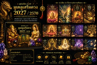Template มูเตลูเสริมดวง