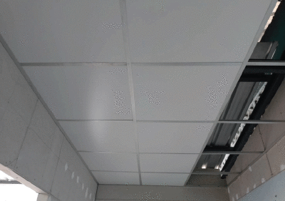 งานติดตั้งฝ้าทีบาร์สำนักงาน