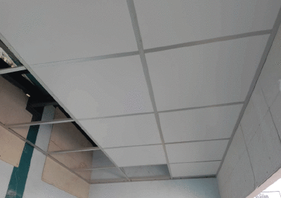 งานติดตั้งฝ้าทีบาร์สำนักงาน