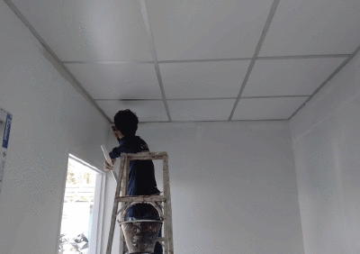 งานติดตั้งฝ้าทีบาร์สำนักงาน