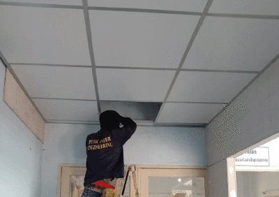 งานติดตั้งฝ้าทีบาร์สำนักงาน